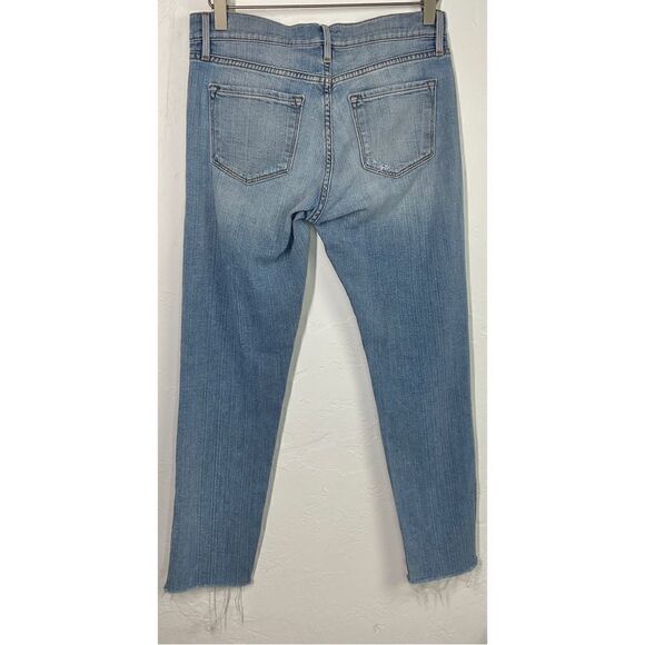Frame Blue Redlands Le Garcon Distressed Boyfriend Jeans 24 - Picture 5 of 7